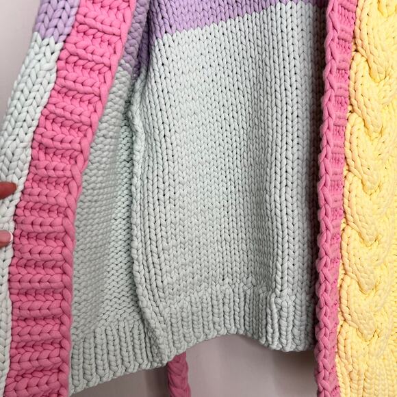 LoveShackFancy Horatio Oversized Cardigan Sweater Tassel Long Womens XS Rare - Picture 8 of 16